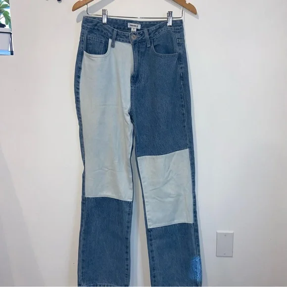 Patchwork Denim Jeans - Picture 1 of 3